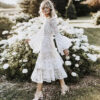 Flowing Lace Boho Gown Dress