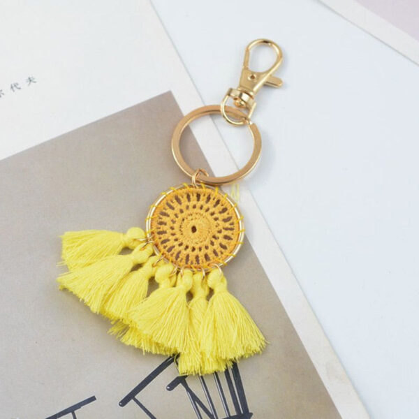 Boho Tassel Bag Charm Key Chain