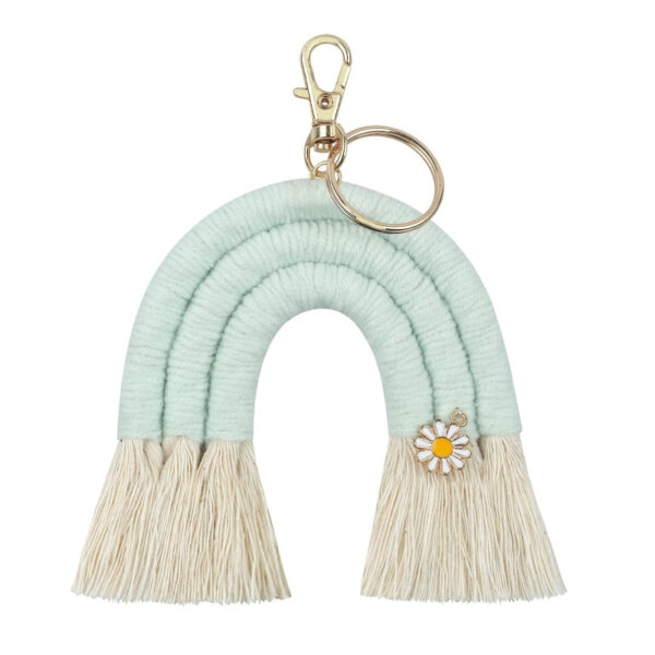 New Handmade Macrame Boho Tassel Keychain Bagcharm – Spirit & Rebel