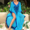 S07ed63bd0a004932a4d6c2ec958d55eaS Ethereal Breeze Boho Chic Embroidered Maxi Dress Kaftan