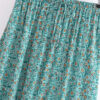 Happy Boho Elastic Waist A-Line Skirt Green – Spirit & Rebel