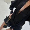 Spirit and Rebel Chiffon Boho Mini Shirt Dress