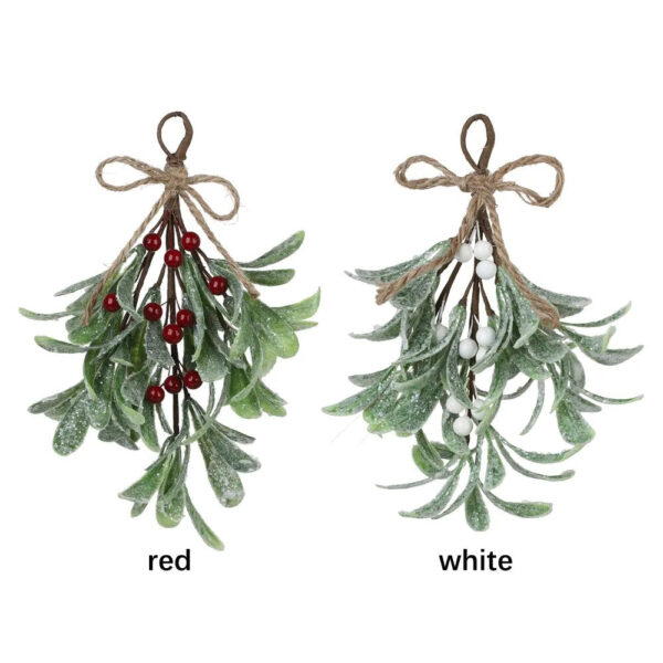 S145ec10c55254681bfce994f2282de4fC_a9f502da-adfd-44d3-a18e-ea2302cb7662 Artificial Hanging Christmas Mistletoe Decor