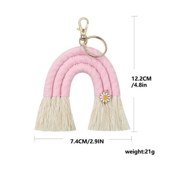 New Handmade Macrame Boho Tassel Keychain Bagcharm – Spirit & Rebel