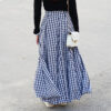 Farmhouse Rustic Plaid Boho Maxi Skirt – Spirit & Rebel