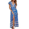 S1fbcad730ab14e20b8c8bc4f98db3629m Bohemian Breeze Plunge V-neck Maxi Dress