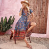 S214fcf3f49f446f8b6bf4333a69f0dafD Meadow Dreamer Floral Print Boho Plunge Maxi Dress – Spirit & Rebel