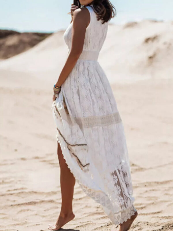 S294535ad6a4849efa09212bd6f644e67T White Lace Fairytale Boho Maxi Dress