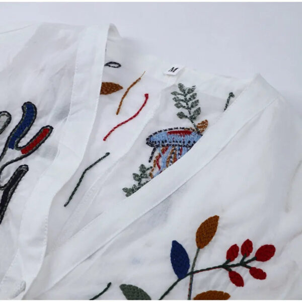 Free Your Mind Embroidered Boho Skirt and Top 2 Piece Set