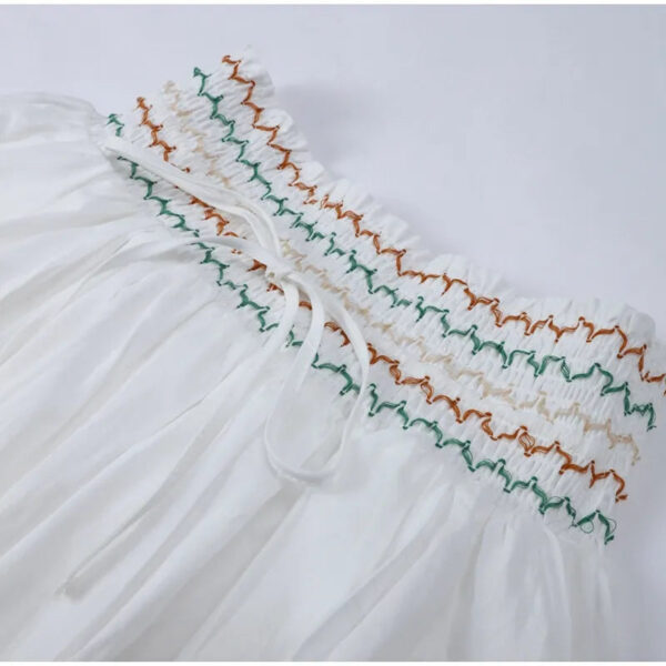 Free Your Mind Embroidered Boho Skirt and Top 2 Piece Set