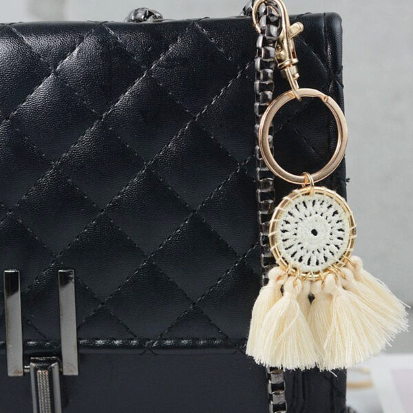 Boho Tassel Bag Charm Key Chain