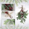S37347f46e5984a4f9e7114b1ae8f1250i Artificial Hanging Christmas Mistletoe Decor