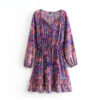 S40ab82bacd41428ca29e42036feb9737i Unstoppable Spirit V-neck Long Sleeve Boho Dress Purple – Spirit & Rebel