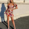 EnchantBloom Elegance Boho Mini Dress – Spirit & Rebel