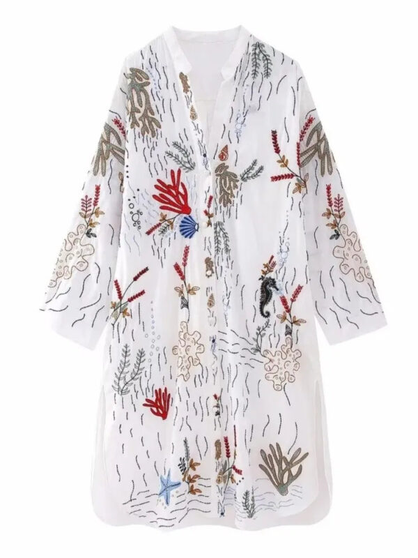 Free Your Mind Embroidered Boho Skirt and Top 2 Piece Set