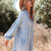 Denim Dream Long Sleeve Boho Dress