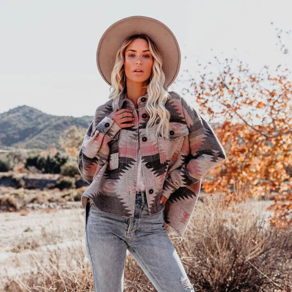 S4abbabfdbb794beb979b7a293d81d138A Boho Goddess Long Sleeved Shirt Jacket