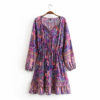 S4f2f71524dcc4841bca64f90cc559b268 Unstoppable Spirit V-neck Long Sleeve Boho Dress Purple – Spirit & Rebel