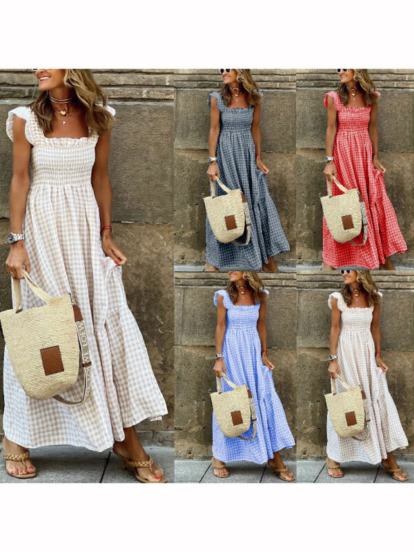S4f8589f3a9604a0da8c3f76631ac3308O Coastal Plaid Boho Maxi Dress – Spirit & Rebel