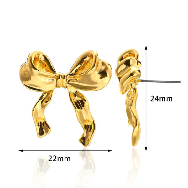 S50ae980a98a443819fb3dadebf89df1e1 Boho Bow Gold Color Earrings – Spirit & Rebel