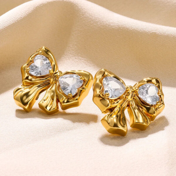 S51d8421d05b84ec99dae417b1c030286C Boho Bow Gold Color Earrings – Spirit & Rebel