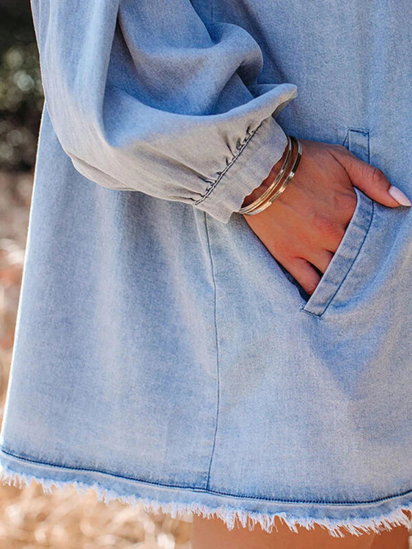 Denim Dream Long Sleeve Boho Dress