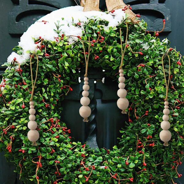 S540faf8539a049b99a3c38cdf67269beC_10cb6a63-0b73-4914-aa08-b6919247f70c Bohemian Wooden Bead Pendant Christmas Decorations