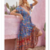 S542d3138cf5a4b668c2031bdb528fd5dk Meadow Dreamer Floral Print Boho Plunge Maxi Dress – Spirit & Rebel