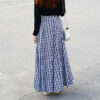 Farmhouse Rustic Plaid Boho Maxi Skirt – Spirit & Rebel