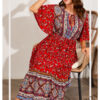 Free Flow Red Plus Size Boho Midi Dress – Spirit & Rebel