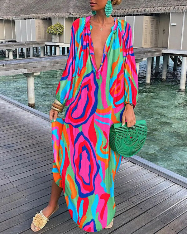 S5af665430ada4b018b08f14183d506837 Bohemian Dream Beach Cover Up Dress