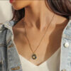 Vintage Boho Sun Moon Pendant Earrings Necklace Set – Spirit & Rebel