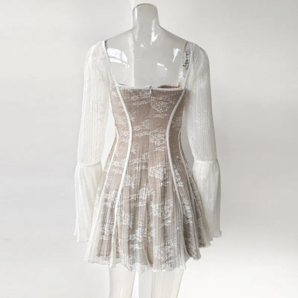 S60ba3bc000234ca8b83f0e459dd9e996b Bella Boho Lace Flared Sleeves Mini Dress White – Spirit & Rebel