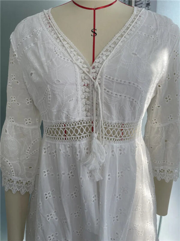 Sun-Kissed Lace Dream Boho Mini Dress