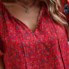 Spirit and Rebel Flowy Floral Boho Blouse