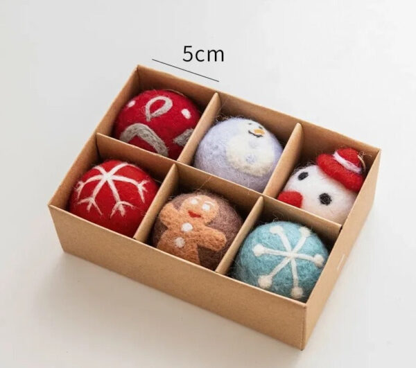 S6ae7b53694c246e5926f78994fa50e42x Amazing Wool Felt Christmas Decorations Set
