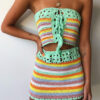 Blissful Beach Boho Crochet Beach Cover Top Skirt – Spirit & Rebel