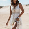 S6ceab14c310f44d4a221584a88334242W White Lace Fairytale Boho Maxi Dress