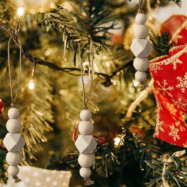 S70451ec8a62a42caa8407feaab40fe9au Bohemian Wooden Bead Pendant Christmas Decorations