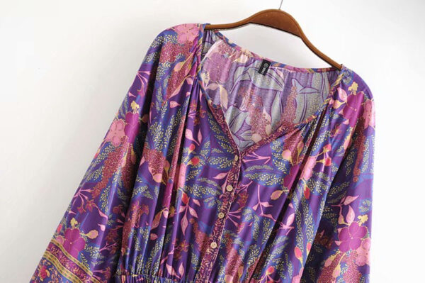 S71559cff15134bb6be0ebe064f914dc0U Unstoppable Spirit V-neck Long Sleeve Boho Dress Purple – Spirit & Rebel