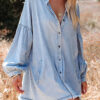 Denim Dream Long Sleeve Boho Dress