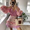 Pink Elegant Boho Dress