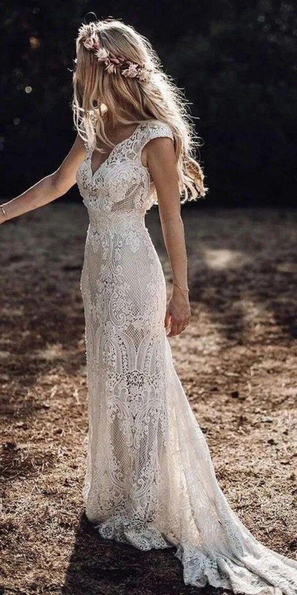 Boho Mermaid Dreams Wedding Dress