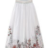 Free Your Mind Embroidered Boho Skirt and Top 2 Piece Set