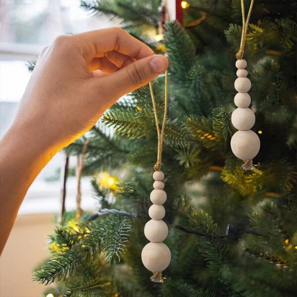 S75c50b54bc524a1f9c52800e2662a469P Bohemian Wooden Bead Pendant Christmas Decorations