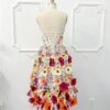 Blooming Fantasy Strapless Corset Boho Dress Champagne – Spirit & Rebel