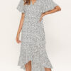 S786743e3371142d7946722e3be427773j Wildflower Wanderlust V-Neck Short Sleeve Boho Maxi Dress – Spirit & Rebel