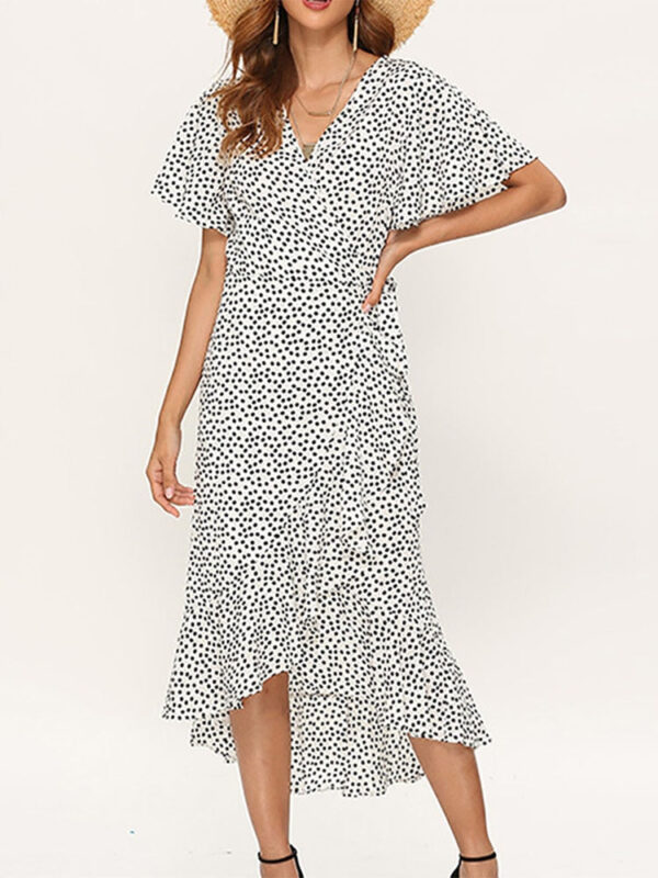 S786743e3371142d7946722e3be427773j Wildflower Wanderlust V-Neck Short Sleeve Boho Maxi Dress – Spirit & Rebel