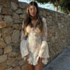 S7c56ac26124746f4ba36811c27a1799eE Bella Boho Lace Flared Sleeves Mini Dress White – Spirit & Rebel