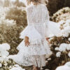 Flowing Lace Boho Gown Dress
